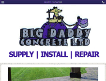 Tablet Screenshot of bigdaddyconcrete.com